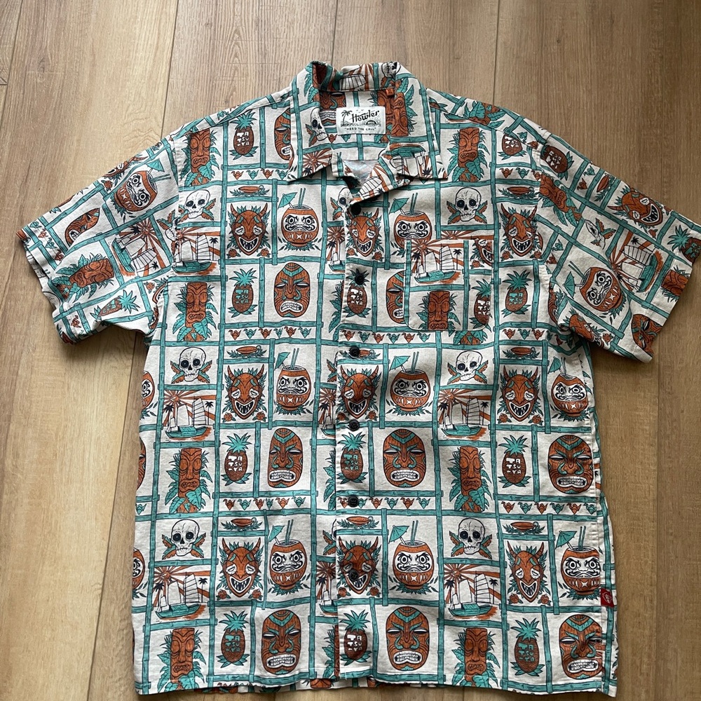 LIMITED Howler Bros x TIKI TATSU-YA XL Hawaiian Shirt